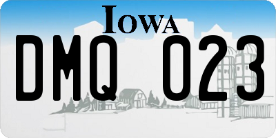 IA license plate DMQ023