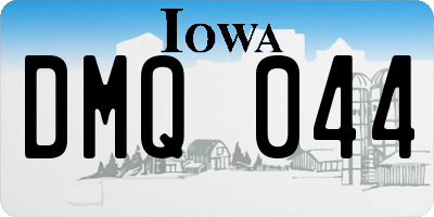 IA license plate DMQ044