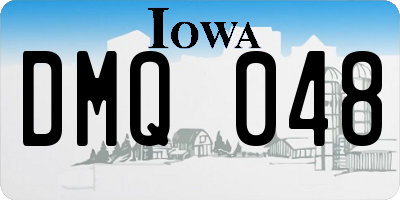 IA license plate DMQ048