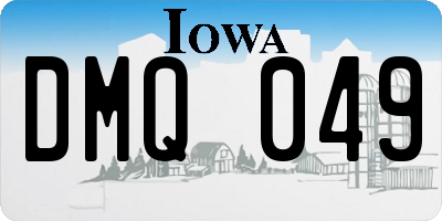 IA license plate DMQ049