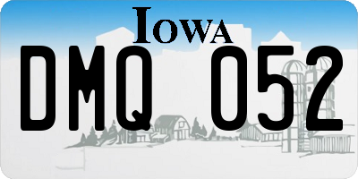 IA license plate DMQ052