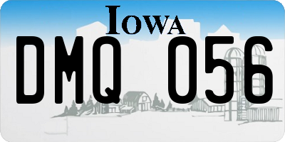 IA license plate DMQ056