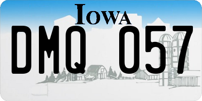 IA license plate DMQ057
