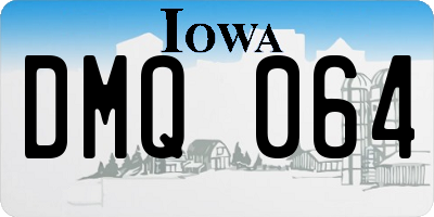 IA license plate DMQ064