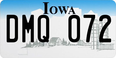 IA license plate DMQ072