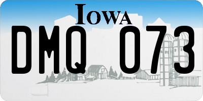 IA license plate DMQ073