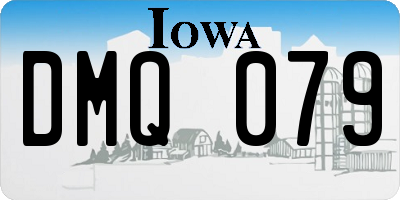 IA license plate DMQ079