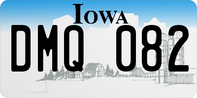 IA license plate DMQ082