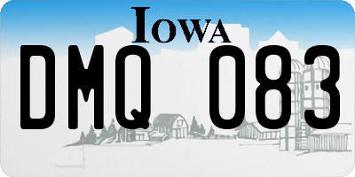 IA license plate DMQ083