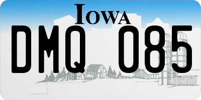 IA license plate DMQ085