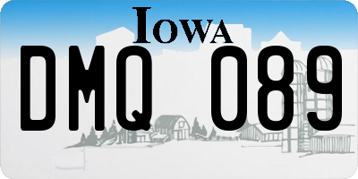 IA license plate DMQ089