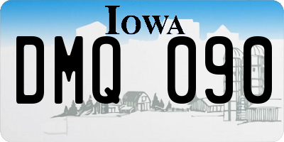 IA license plate DMQ090