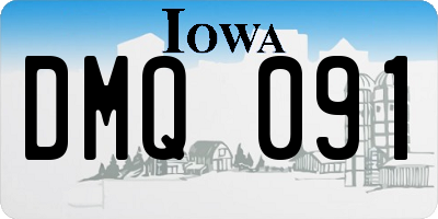 IA license plate DMQ091
