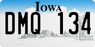 IA license plate DMQ134