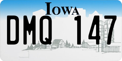 IA license plate DMQ147