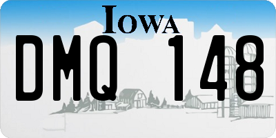IA license plate DMQ148