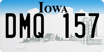 IA license plate DMQ157