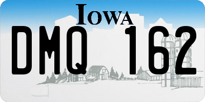 IA license plate DMQ162