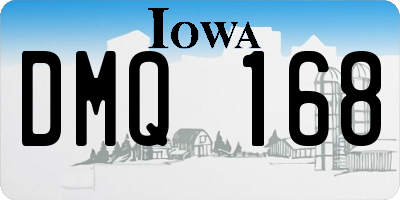 IA license plate DMQ168