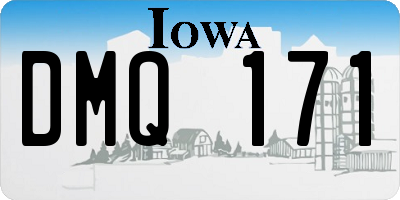 IA license plate DMQ171