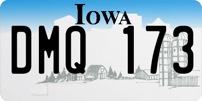 IA license plate DMQ173