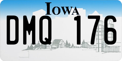 IA license plate DMQ176