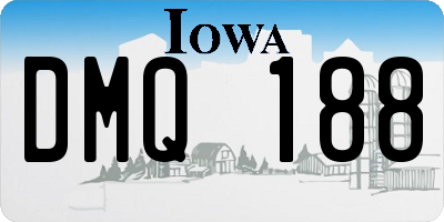 IA license plate DMQ188