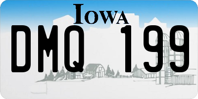 IA license plate DMQ199