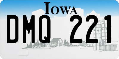 IA license plate DMQ221