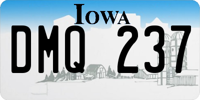 IA license plate DMQ237