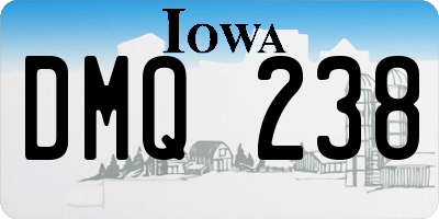 IA license plate DMQ238