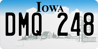 IA license plate DMQ248