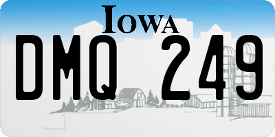 IA license plate DMQ249