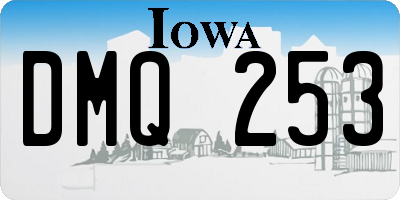 IA license plate DMQ253