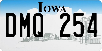 IA license plate DMQ254