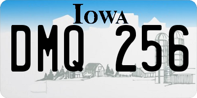 IA license plate DMQ256