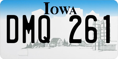 IA license plate DMQ261