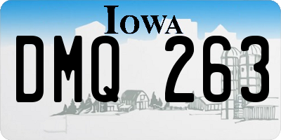 IA license plate DMQ263