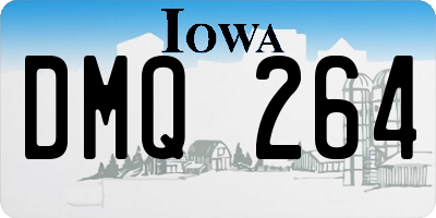 IA license plate DMQ264