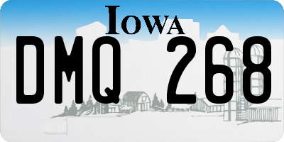 IA license plate DMQ268