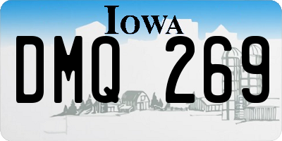 IA license plate DMQ269