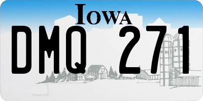 IA license plate DMQ271