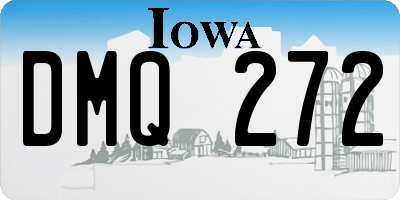 IA license plate DMQ272