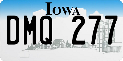 IA license plate DMQ277