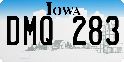 IA license plate DMQ283