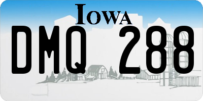 IA license plate DMQ288