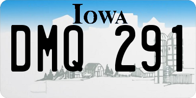 IA license plate DMQ291