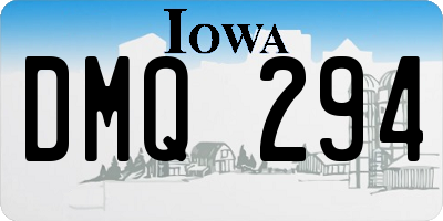 IA license plate DMQ294