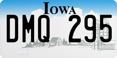 IA license plate DMQ295