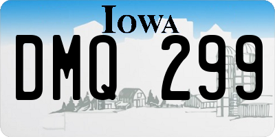 IA license plate DMQ299